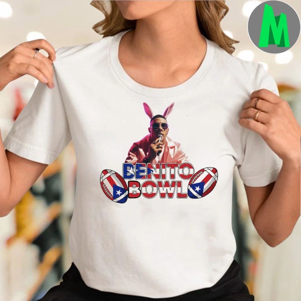Original Benito Bowl bunny singing bad bunny tour san benito football Shirt Unisex