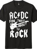 Vintage Rock Graphic Tee | AC/DC Inspired Unisex Casual Shirt Unisex