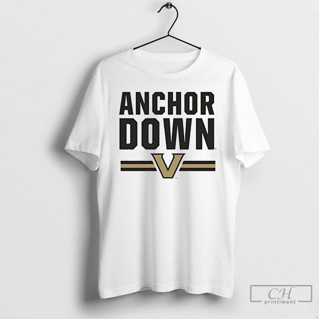 Classic Anchor Down Vanderbilt Commodores Football T Shirts Unisex