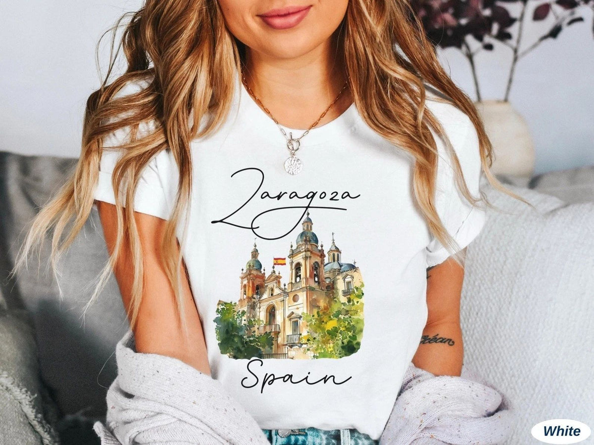 Zaragoza Travel Gift for Spain Trip Lovers Souvenir Tee Unisex