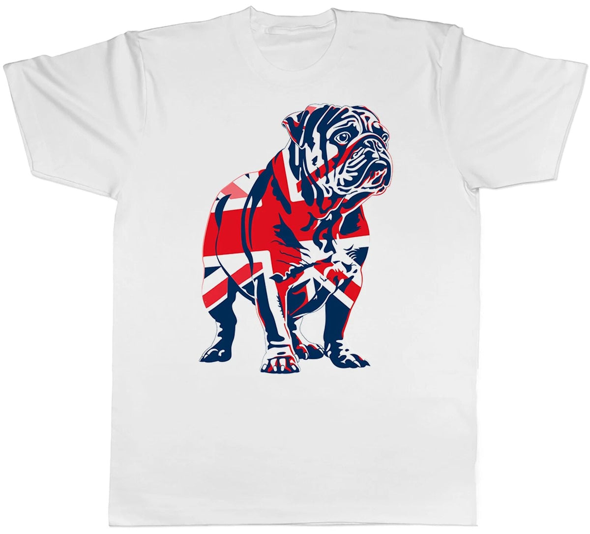 British Bulldog Mens Union Jack Pet Britian Dog Lover Tee Gift Unisex