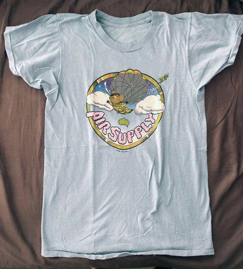 VINTAGE AIR SUPPLY 1982 TOUR CONCERT Shirt Cute White Unisex S-5XL Unisex