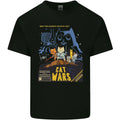 Cat Wars Funny Sci-Fi Mens Cotton Tee Top Unisex