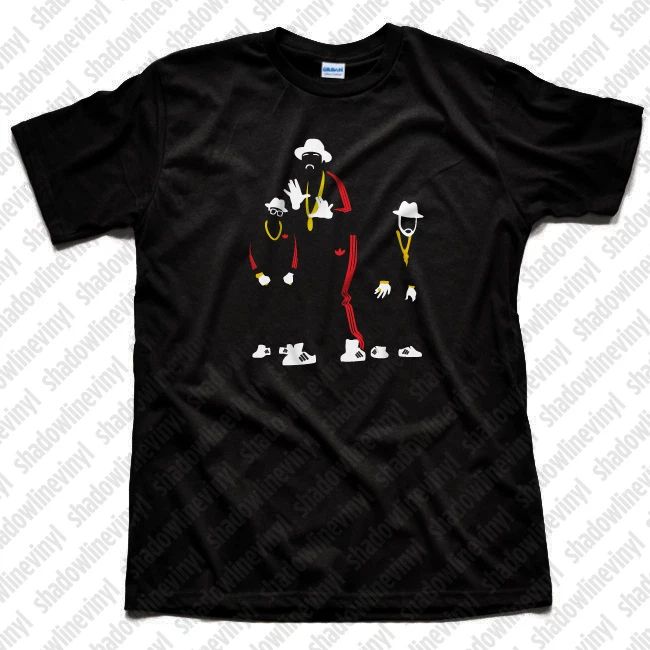 RUN DMC JMJ Retro Vintage Art Old School Rap Hip Hop Rev King Of Rock Unisex