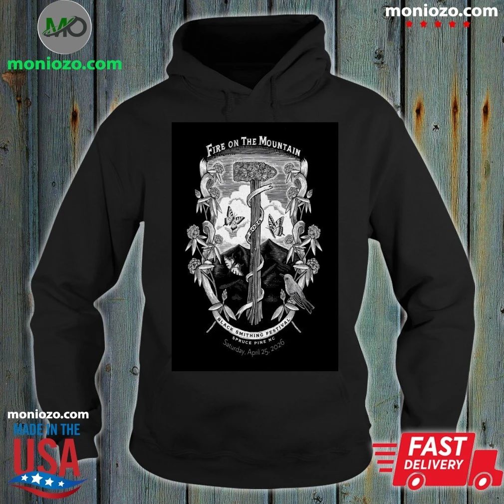 Fire On the Mountain Festival Spruce Pine NC 4 25 2026 Poster Shirt Unisex