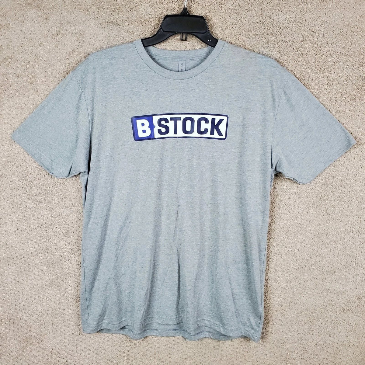 B Stock Shirt Mens XL Gray Next Level Crew Neck Short Sleeve Cotton Blend Unisex