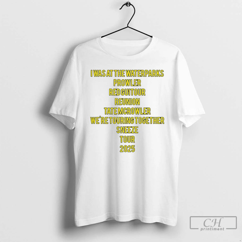 Classic I Was At The Waterparks Prowler Red Guitour T Shirts Unisex