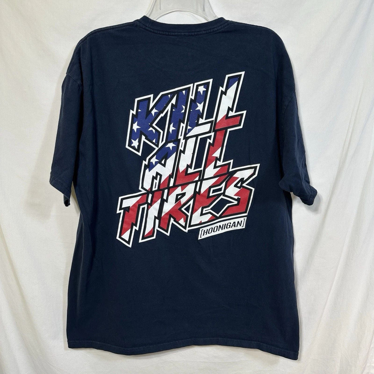 Hoonigan Kill All Tires American Flag XL Graphic Drifting Racing USA Tee Unisex