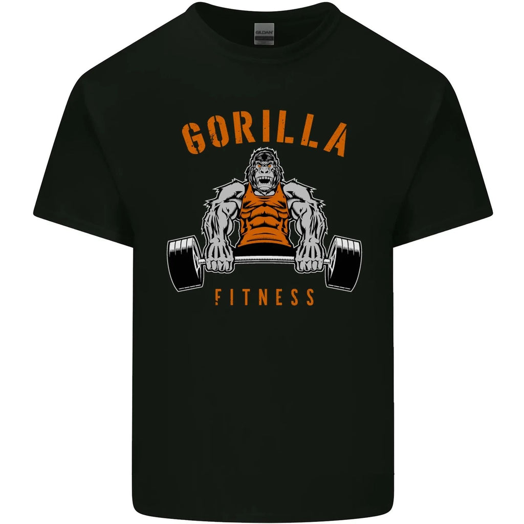 Gym Gorilla Fitness Bodybuilding Training Mens Cotton Tee Top Unisex
