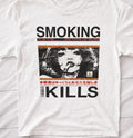 Smoking Kills Graphic White Tee Casual Streetwear Cotton Unisex Adult Unisex