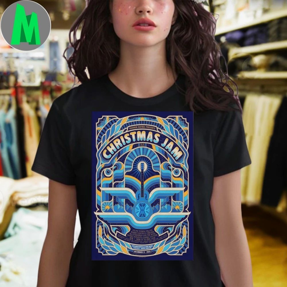 Christmas Jam December 13 2025 ExploreAsheville.com Arena Asheville NC Poster Shirt Unisex