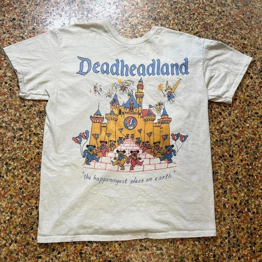 Dead and Company deadheadland short sleeve white color shirt KV40290 Unisex