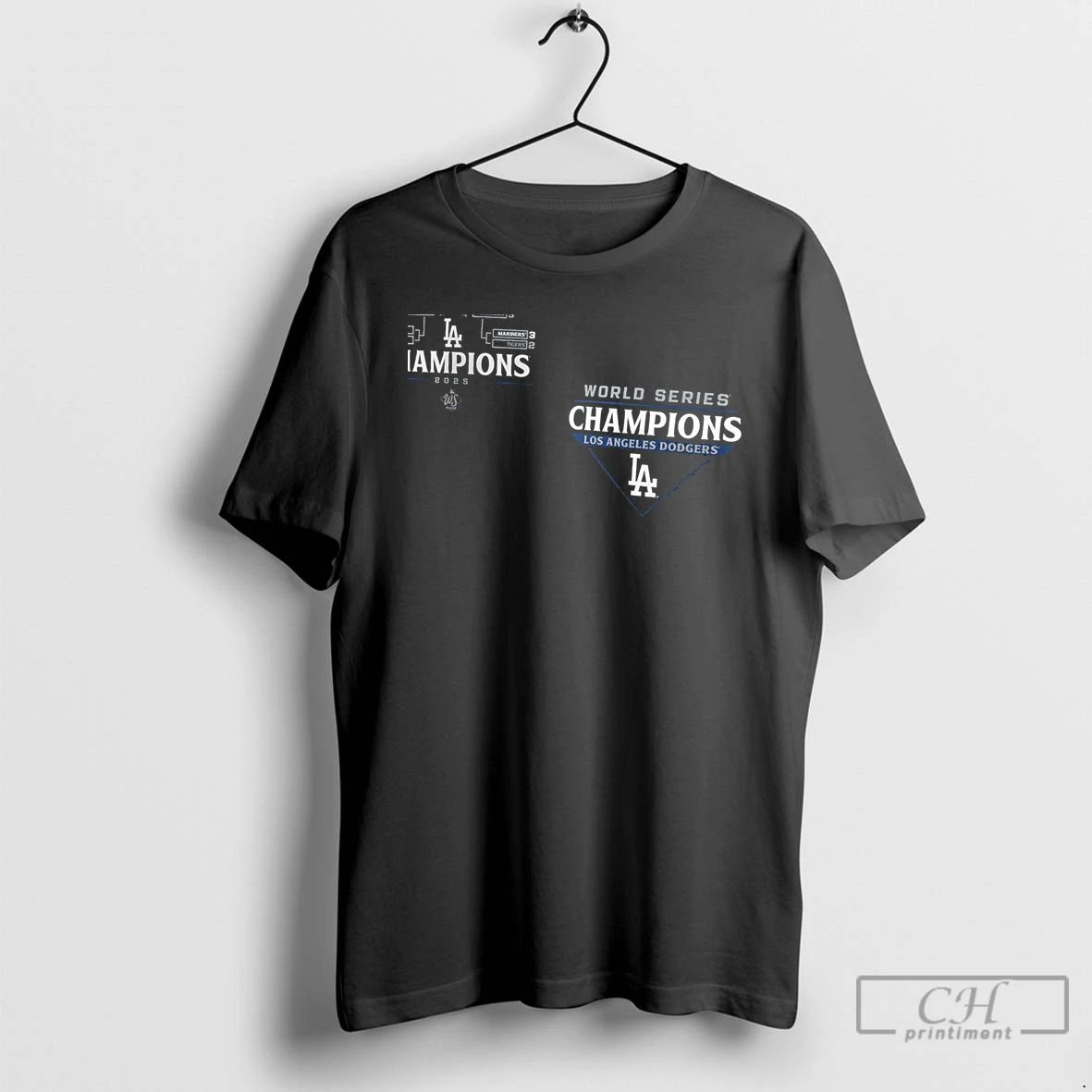 Premium Dodgers 2025 World Series Champions Shut Out 2 Sided T Shirts Unisex