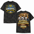 Michigan Wolverines 2026 National Champions Shirt NCAA Basketball Tee Washed Unisex
