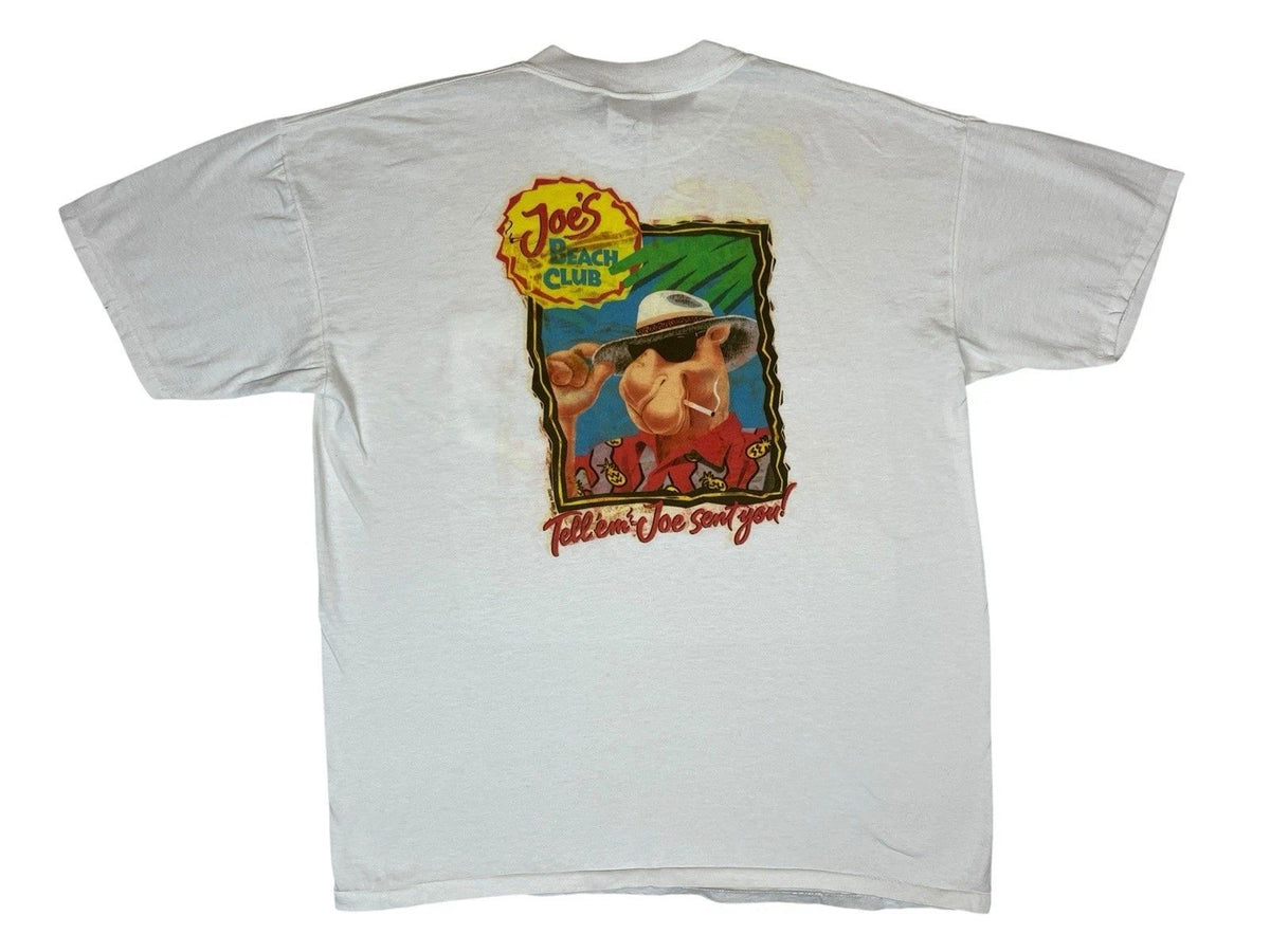 Vintage Joe Camel Beach Club Pocket 90s Cigarettes Promo Graphic XL Unisex
