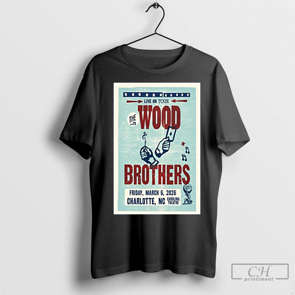Premium The Wood Brothers Charlotte Nc March 6 2026 Concert Long Sleve Unisex