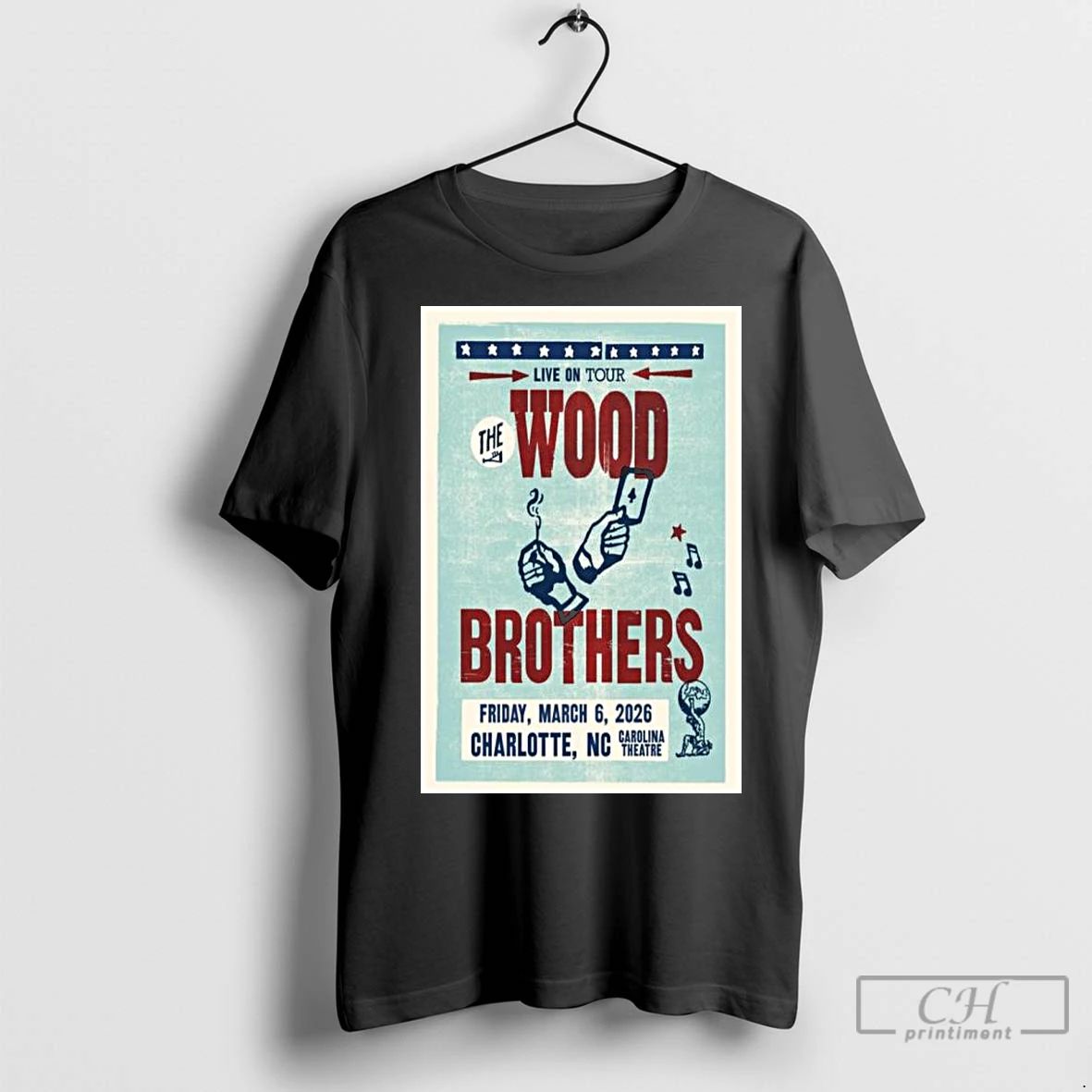 Premium The Wood Brothers Charlotte Nc March 6 2026 Concert Long Sleve Unisex