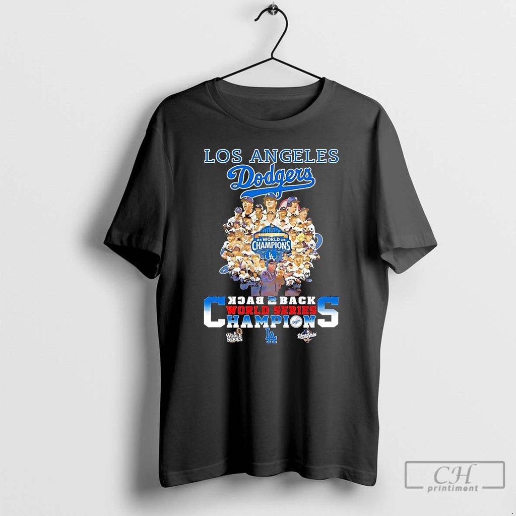 Premium Los Angeles Dodgers Back To Back World Series Champions T Shirts Unisex