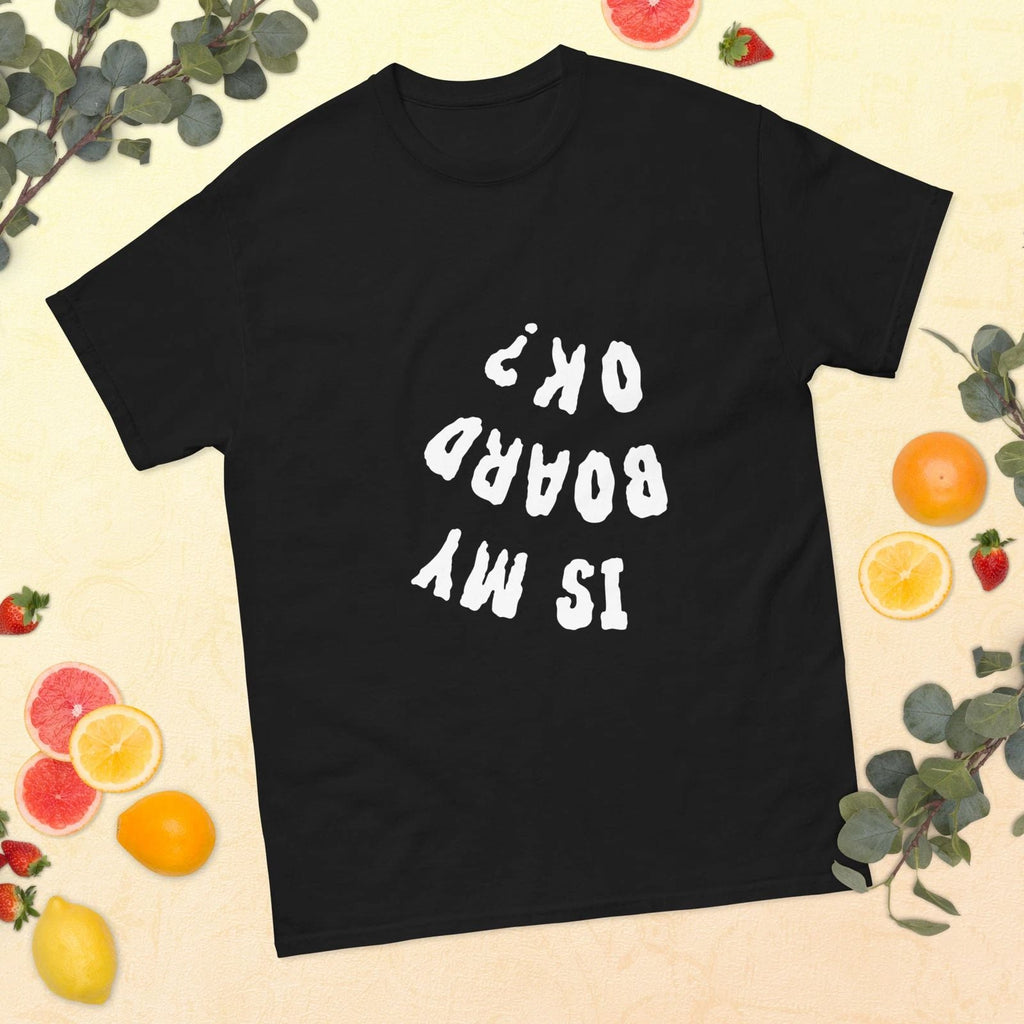 Skate board, surf board, and snow board funny Men's classic tee Unisex