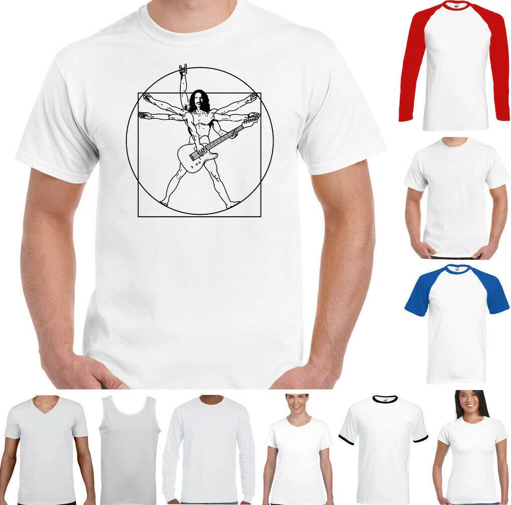 Frank Zappa Vitruvian Funny Guitar Rock Music Electric Band Top Unisex Unisex