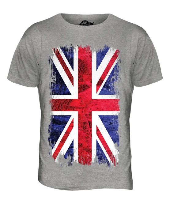 UNION JACK GRUNGE FLAG MENS TEE TOP UK GB GREAT BRITAIN UNITED KINGDOM Unisex