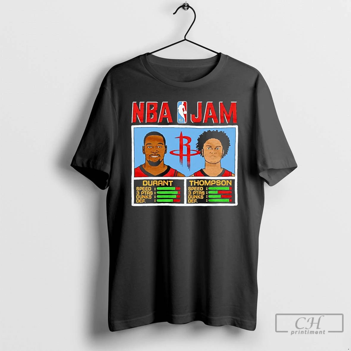 Classic Kevin Durant And Klay Thompson Nba Jam Houston Rockets T Shirts Unisex