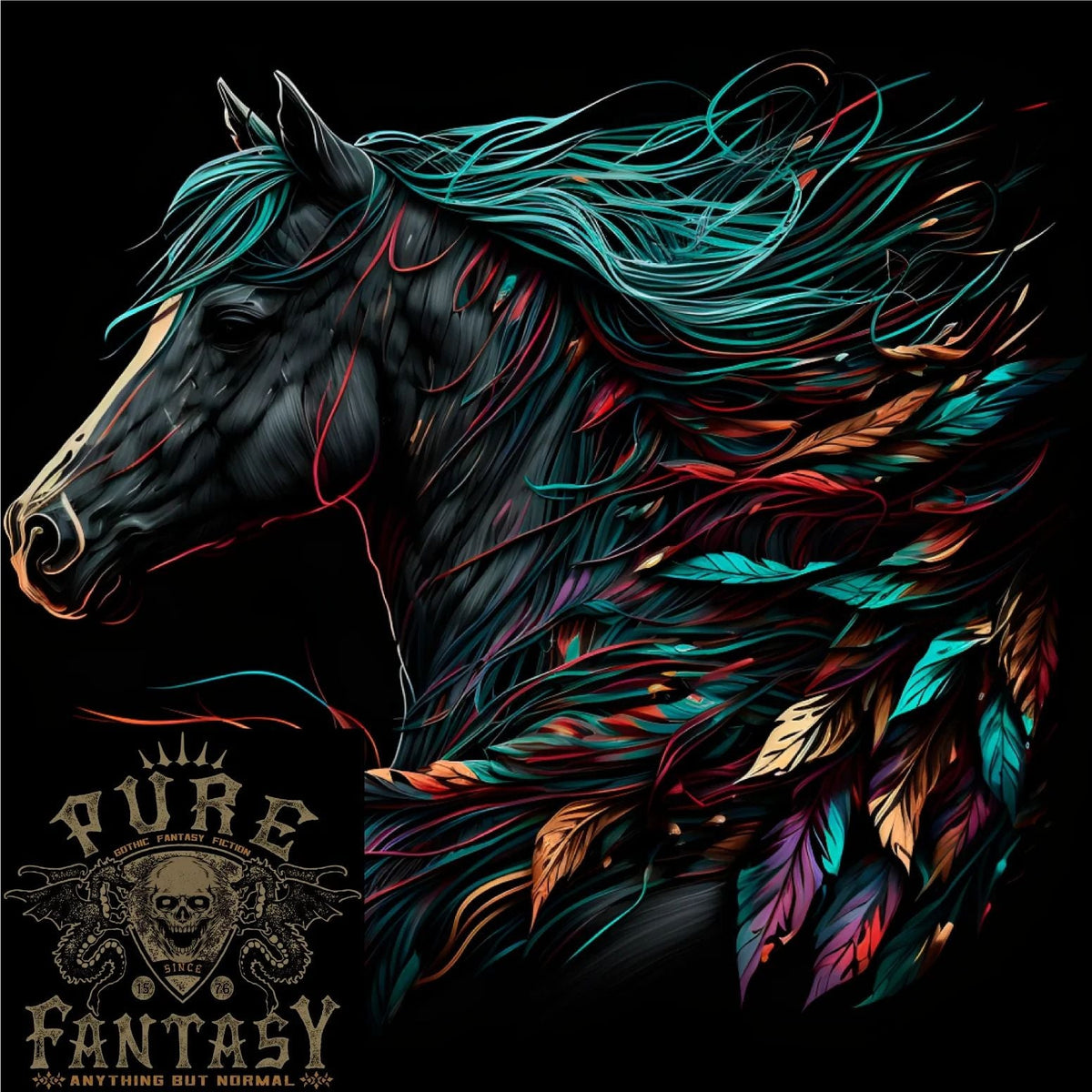 A Fantasy Horse With Feathers Pegasus Mens Cotton Tee Top Unisex