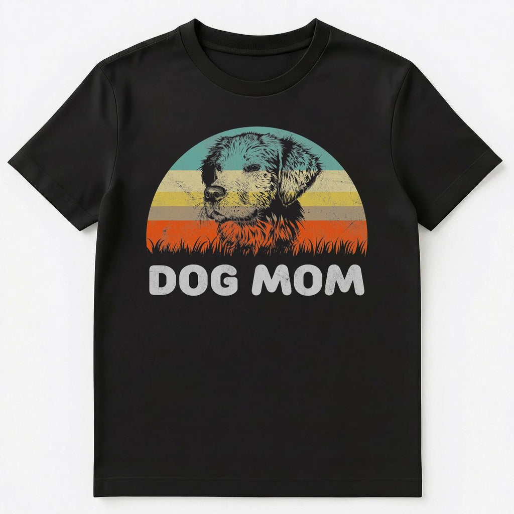 Retro Style Dog Mom T Shirt Gift For Dog Lover Unisex Unisex