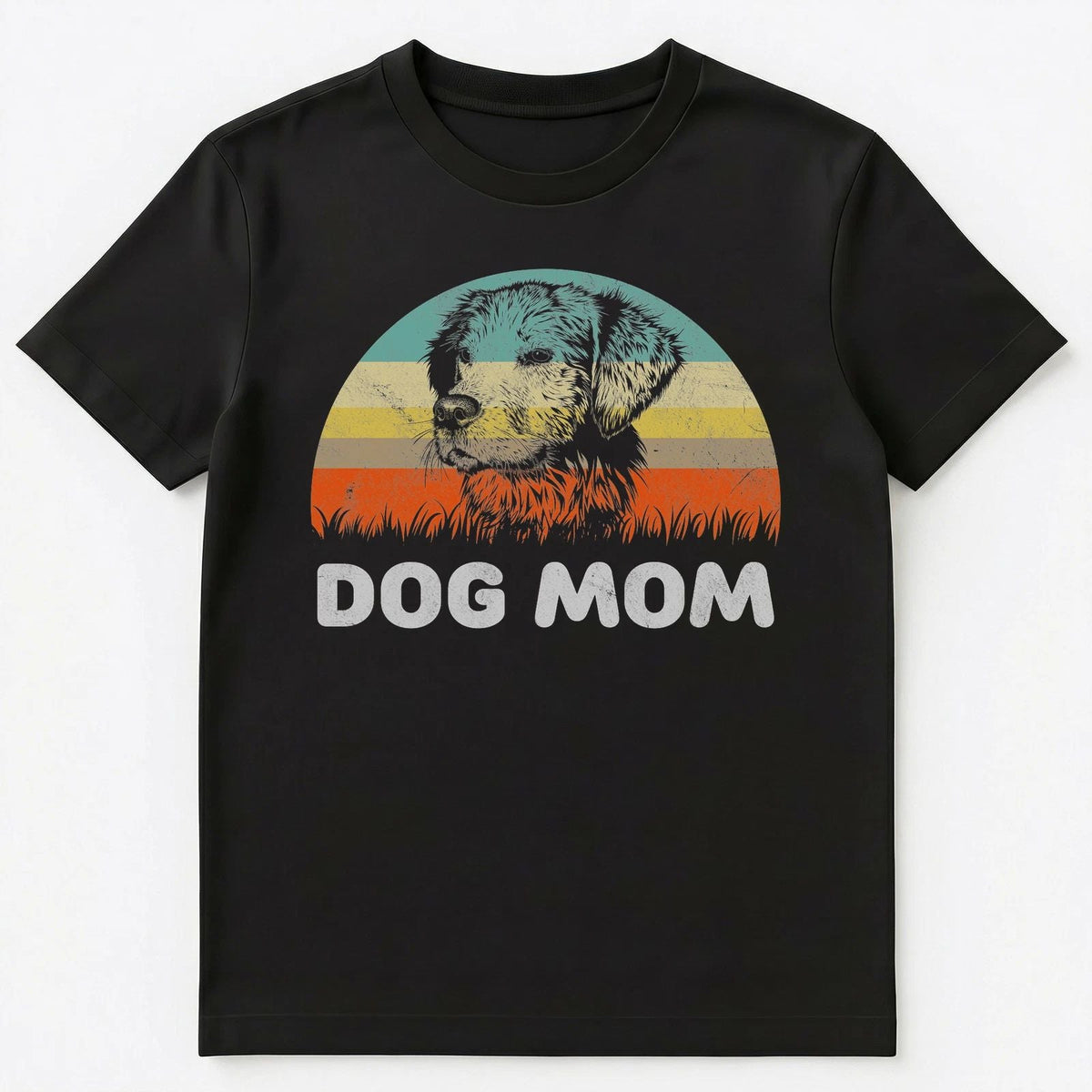 Retro Style Dog Mom T Shirt Gift For Dog Lover Unisex Unisex