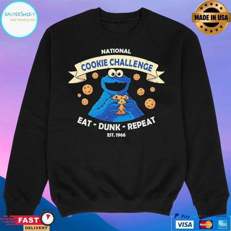 National Cookie Challenge Eat Dunk Repeat Est 1966 Unisex