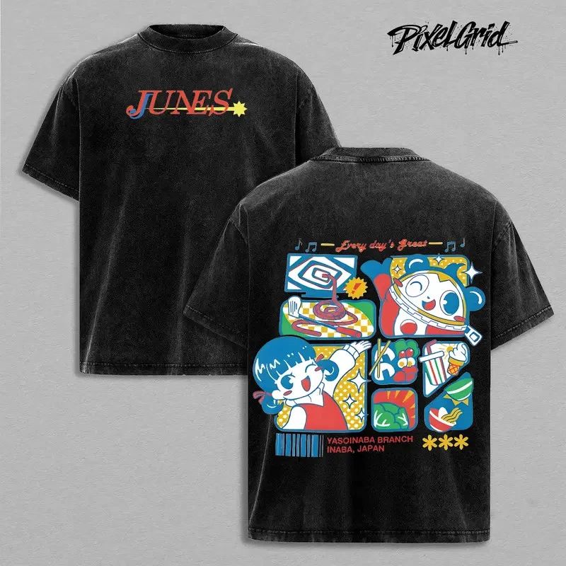 Junes Persona 4 Golldeen Unisex Graphic Tee Streetwear Unisex