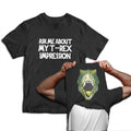 Ask Me About My T-Rex Impression Dinosaur Flip Mens Jurassic Fancy Dress Unisex