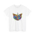 Rise Up Graffiti Wings Colorful Street Art Motivation Graphic Tee Unisex