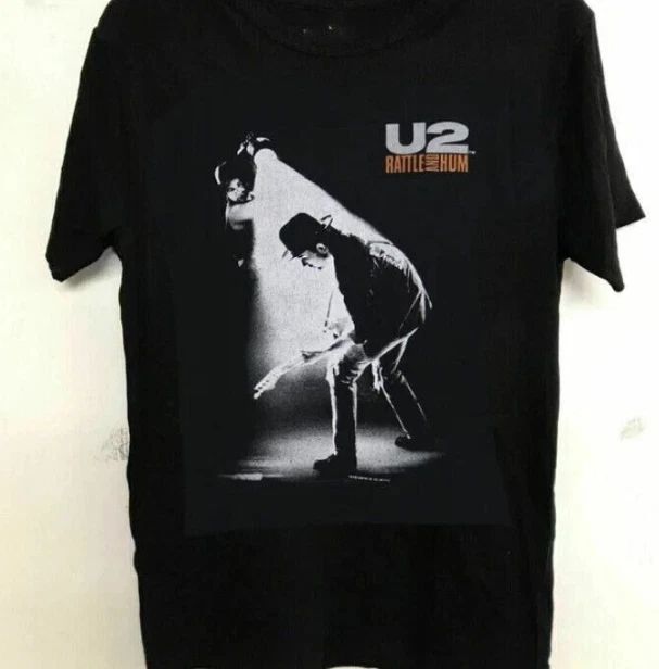 U2 Rock Band , Vintage 1988 U2 Rattle and Hum Album Music Tee Unisex