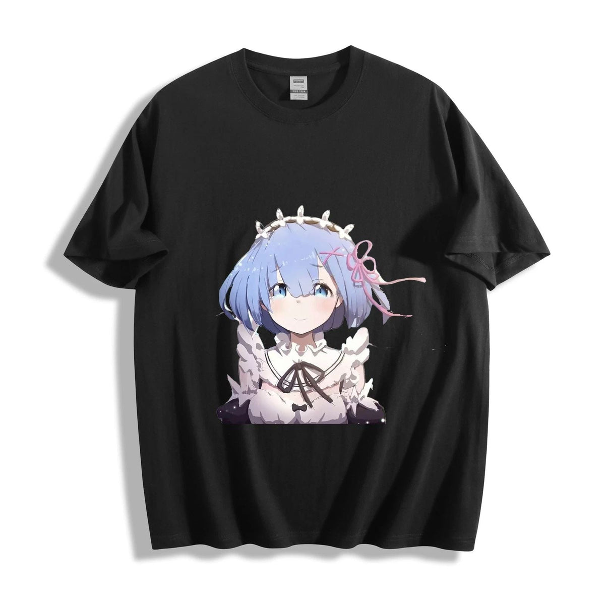 Re:Zero Rem Portrait - Blue Hair & Maid Headdress Design Unisex Tee Unisex
