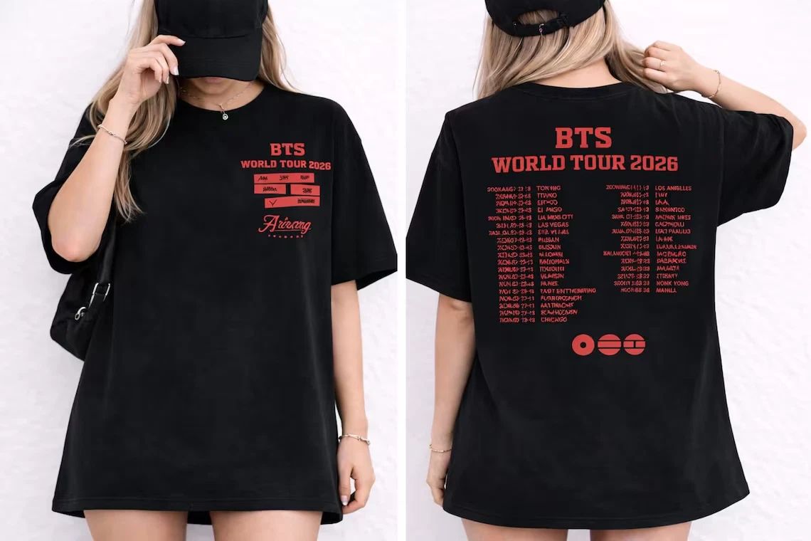 Global Kpop Tour Style Graphic T Shirt Vintage Washed Concert Fan Tee Gift Unisex