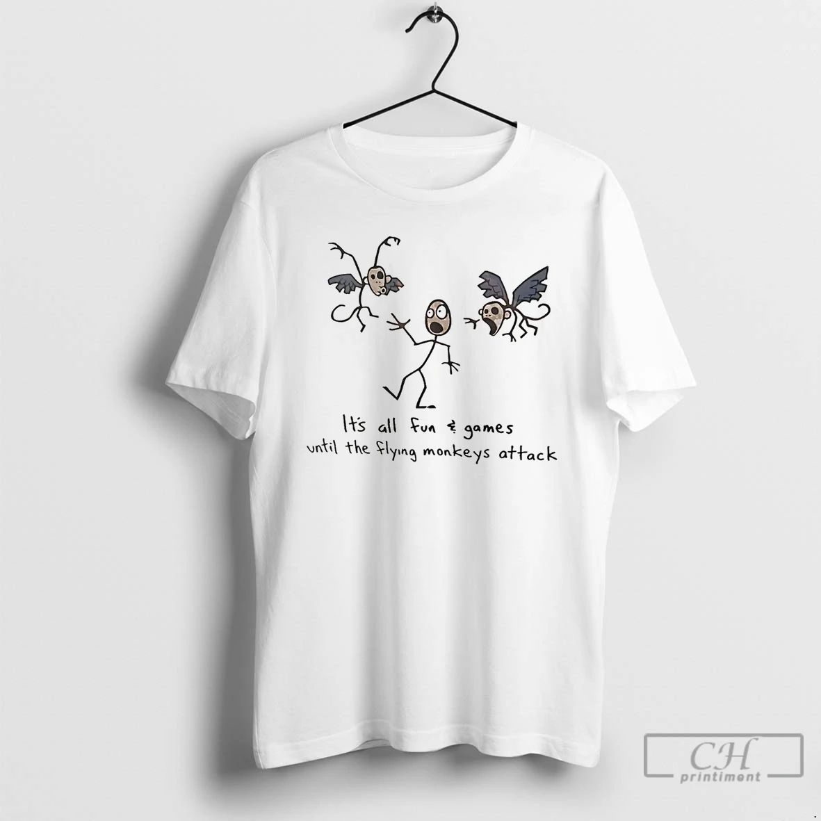 Classic Its All Fun And Games Until The Flying Monkeys Attack T Shirts Unisex