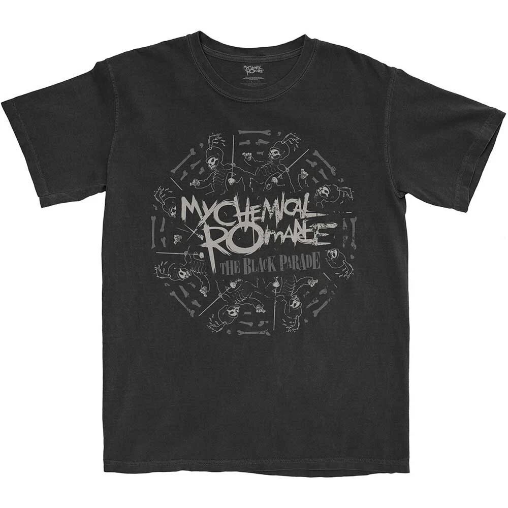 My Chemical Romance MCR March Circle Rock Band Official New Black Unisex