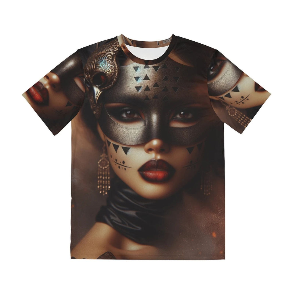 All Over Print T Shirt Fantasy Woman Masked Portrait Artwork Unisex
