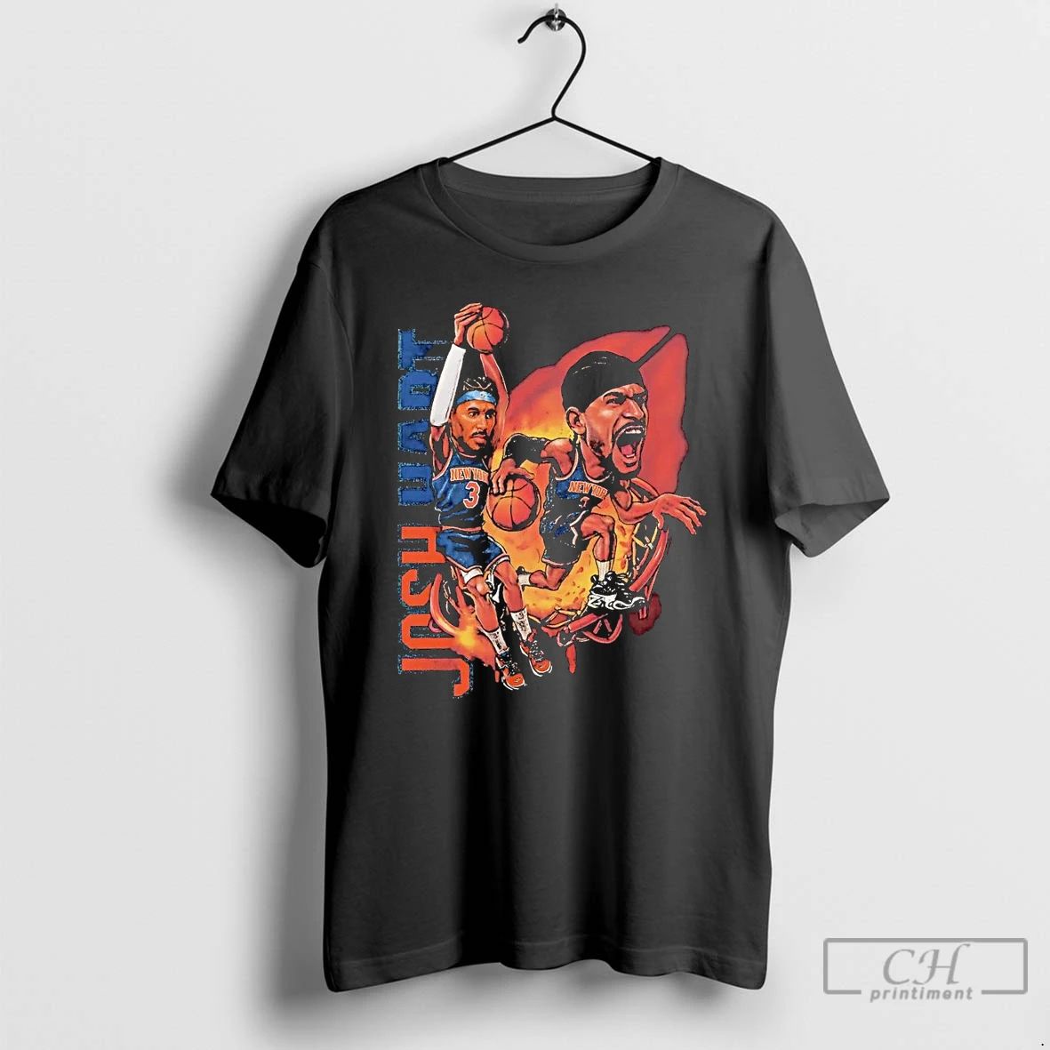 Classic Josh Hart Slam Dunk Caricature T Shirts Unisex