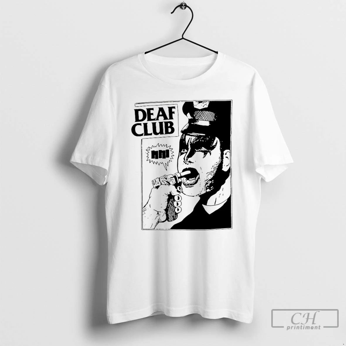 Classic Deaf Club Police Story Black Flag T Shirts Unisex