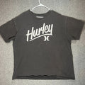 Hurley Shirt Adult Black Spell Out Surfing Surf Cotton Men Unisex