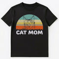 Retro Style Cat Mom T Shirt Gift For Cat Lover Unisex Unisex