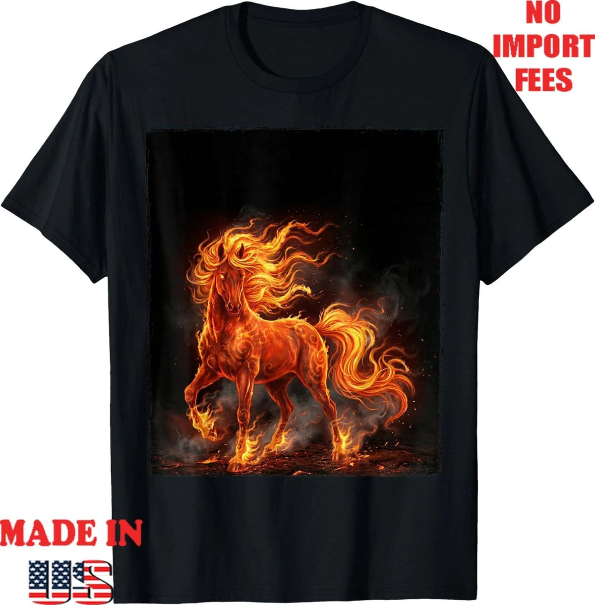 Year of The fire Horse 2026 Chinese Zodiac Lunar New Year ,Adult Kid Tees Unisex