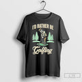 Classic Skeleton Id Rather Be Golfing T Shirts Unisex