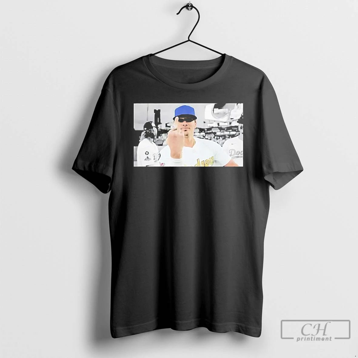 Premium Kike Hernandez Middle Finger World Champions Ring T Shirts Unisex
