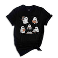 Ghost Reading Shirt, Cute Librarian Shirt, Teacher Halloween Shirt, Book Lover S Unisex