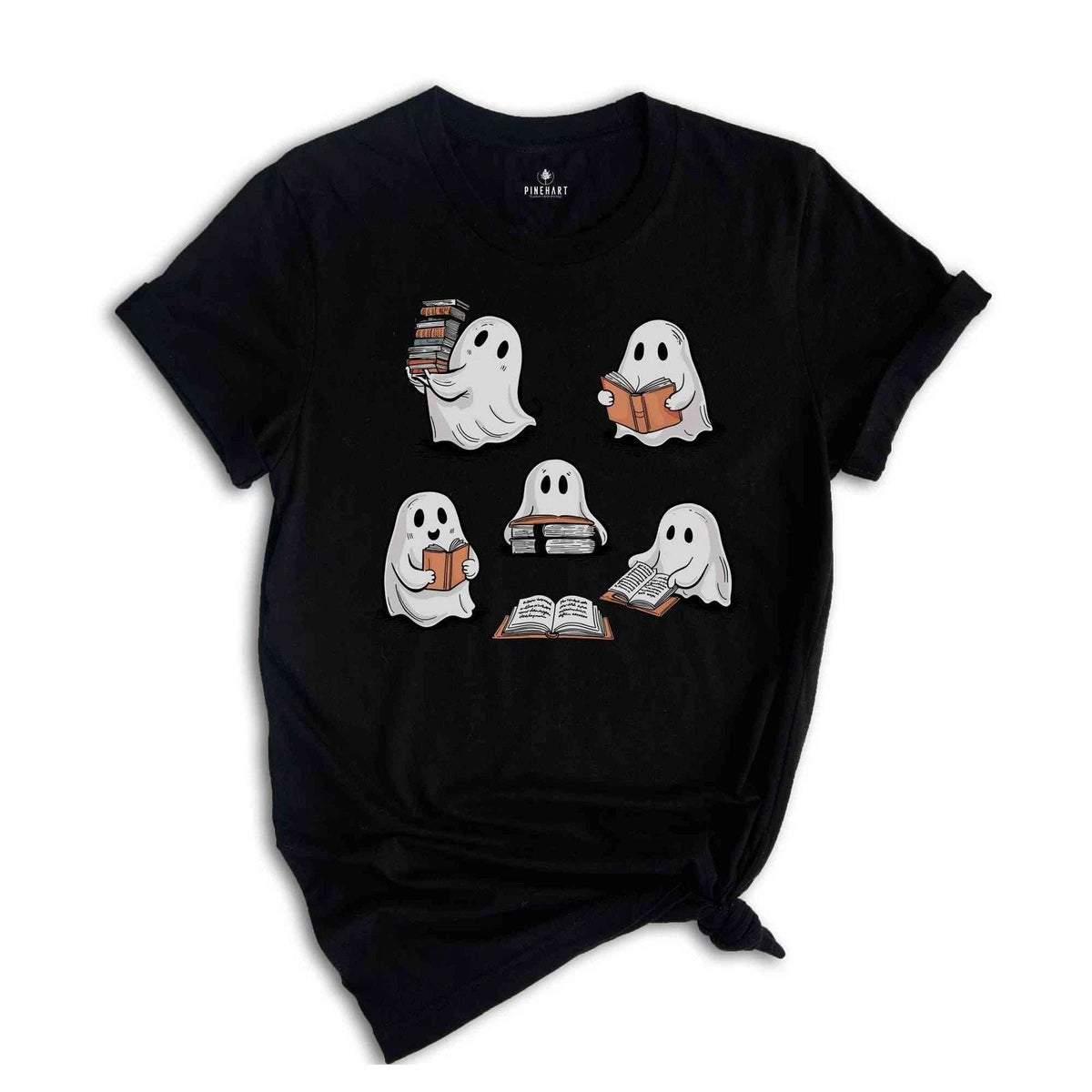 Ghost Reading Shirt, Cute Librarian Shirt, Teacher Halloween Shirt, Book Lover S Unisex