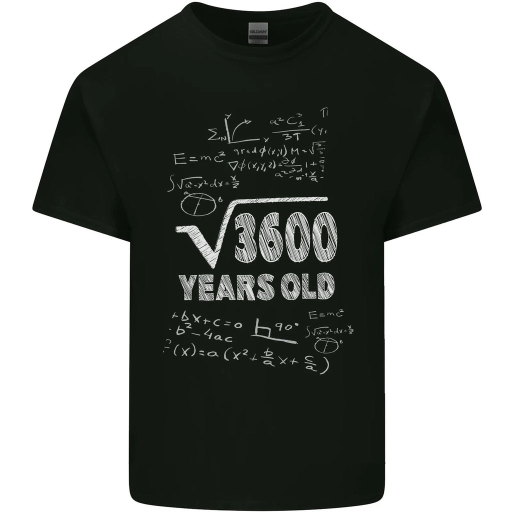 60th Birthday 60 Year Old Geek Funny Maths Mens Light Cotton Unisex