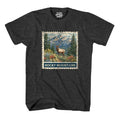 Rocky Mountain National Park Colorado Moose Shirt Stamp T Shirt Wildlife Nature Unisex